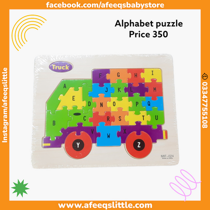 Alphabet Wooden Puzzle Board - Educational Toy