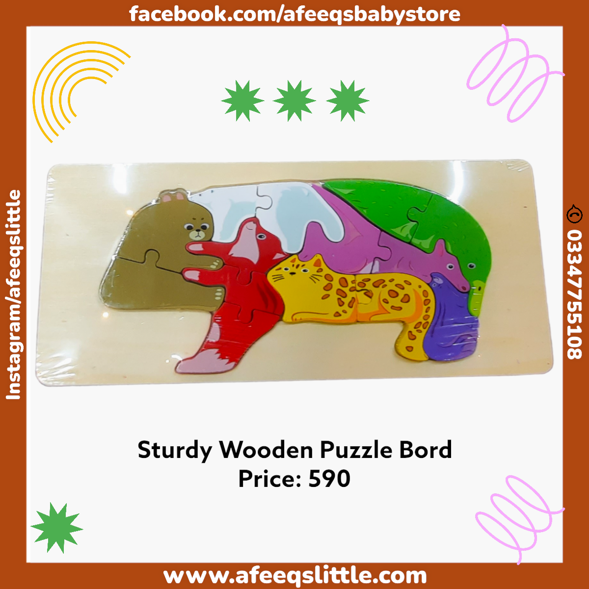 Wooden Puzzle Board - Creative Toy