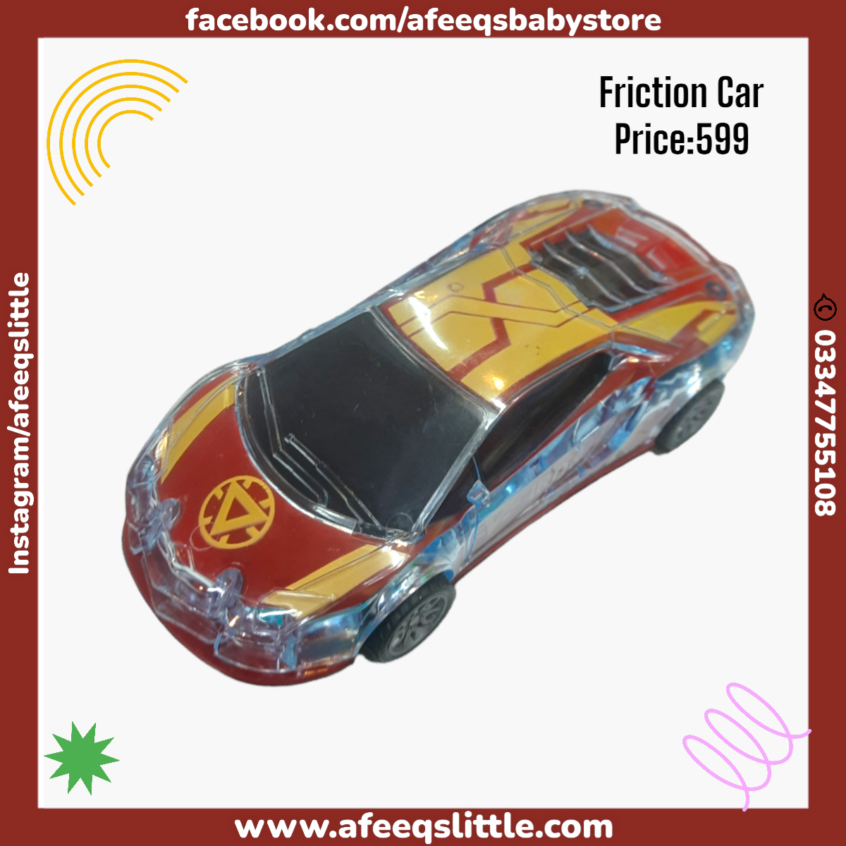 Super Speed Toy Car With Lights & Tunes