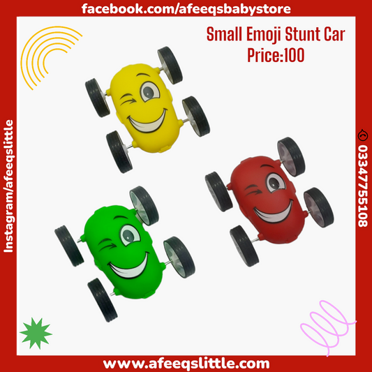 Small Emoji Stunt Car - Toy