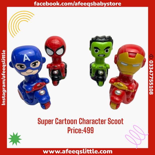 Super Cartoon Character Scooter Toy