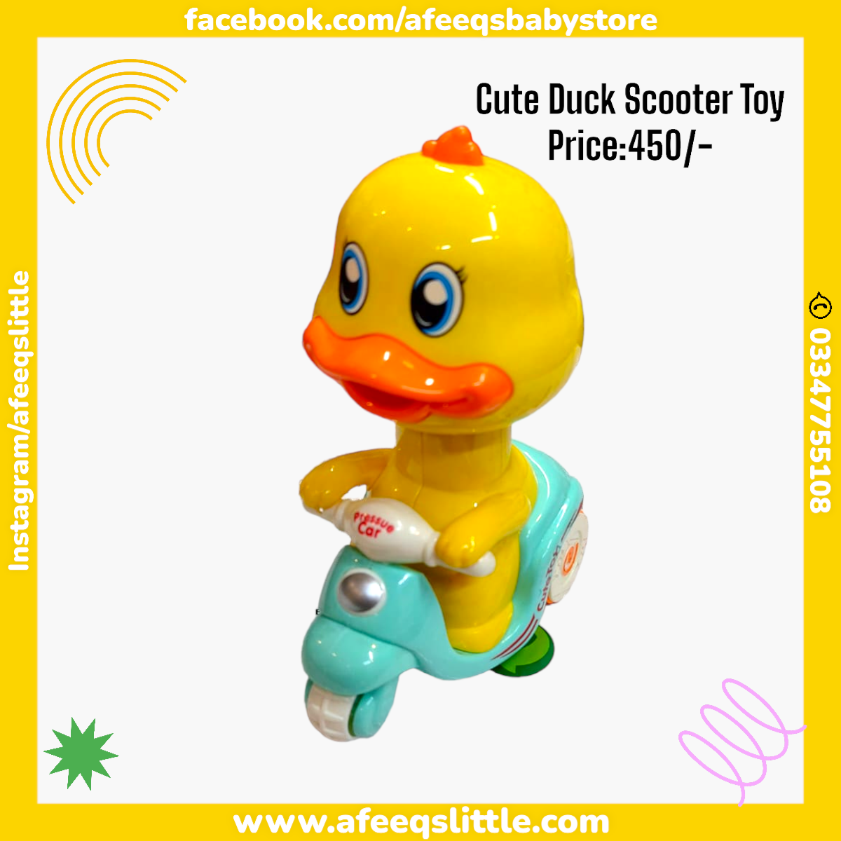 Cute Duck Scooter Toy