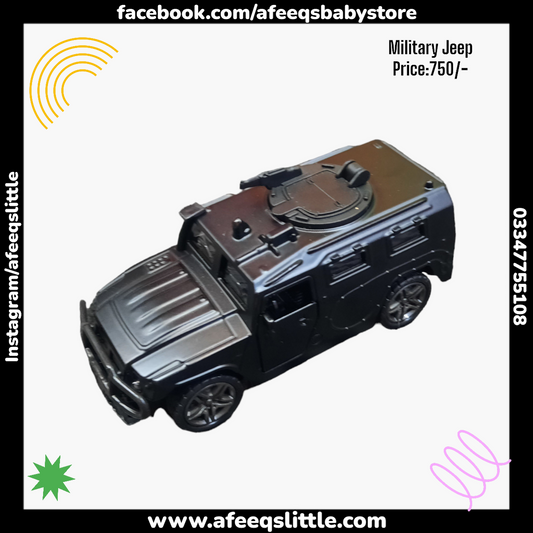 Pullback Die-cast Military Jeep