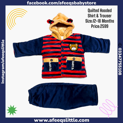 Baby Quilted Hooded Suit