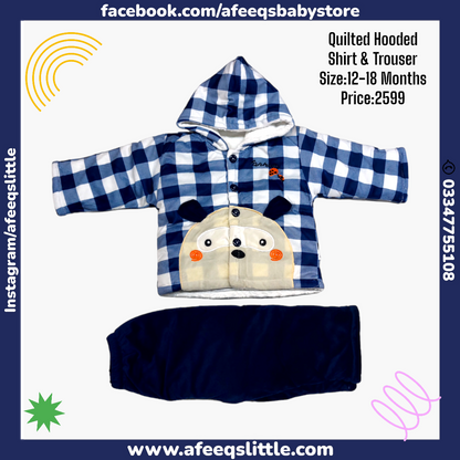 Baby Quilted Hooded Suit