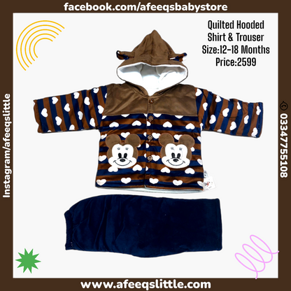 Baby Quilted Hooded Suit