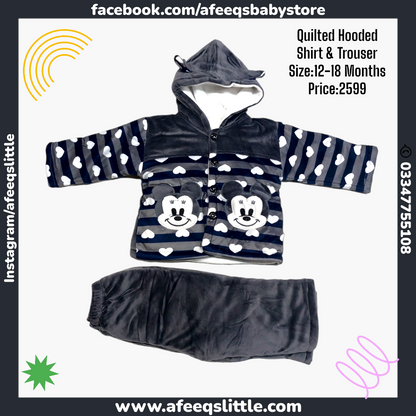 Baby Quilted Hooded Suit