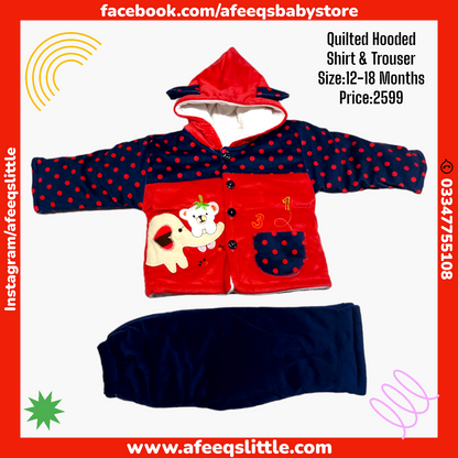 Baby Quilted Hooded Suit