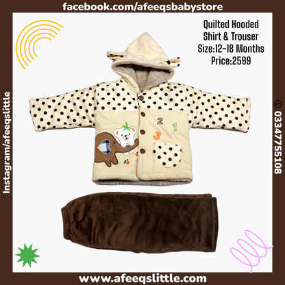 Baby Quilted Hooded Suit