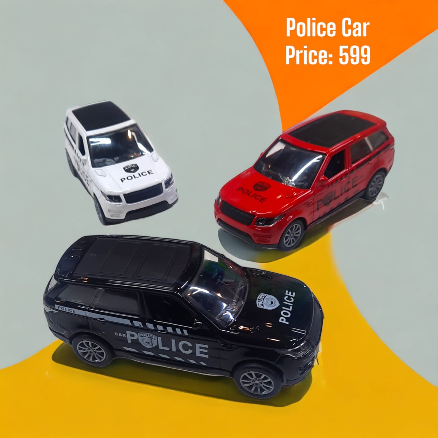 Pullback Police Toy Car