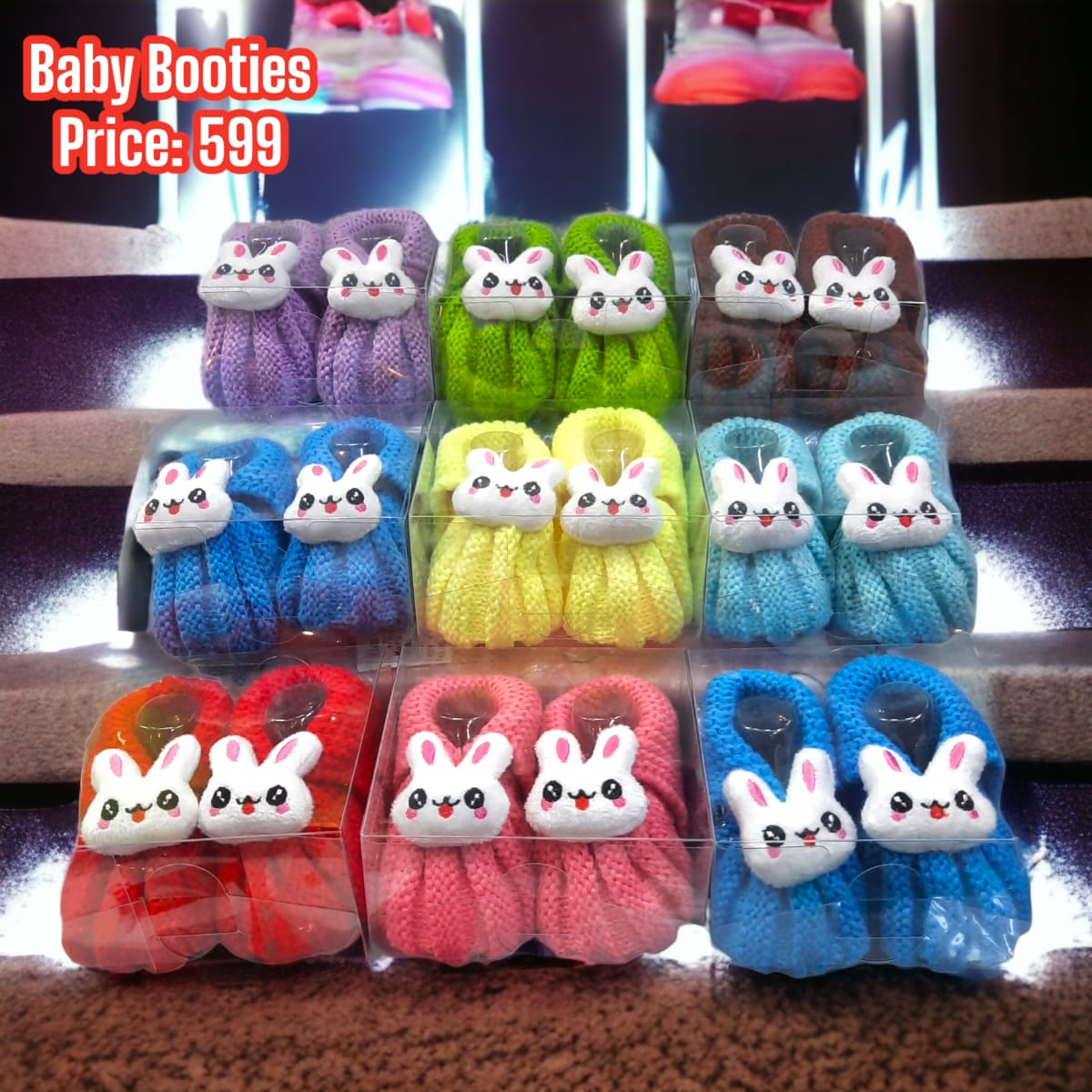 Cute Rabbit Character Baby Booties 0-3month