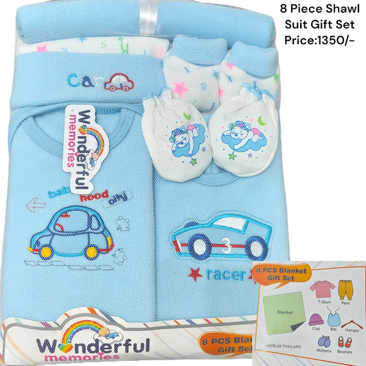 Cars 8 Piece Fleece Gift Set