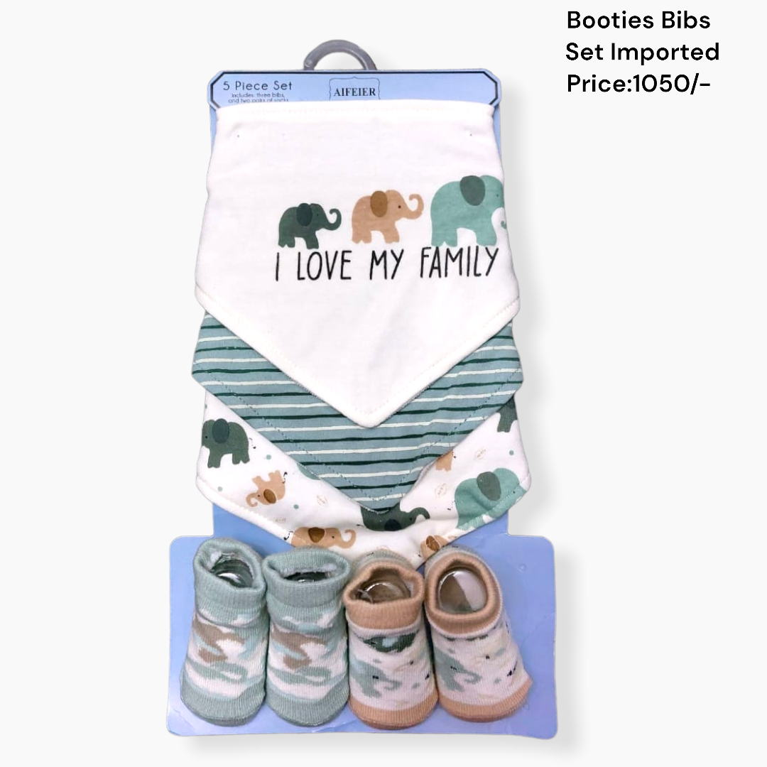 Booties Bibs Set